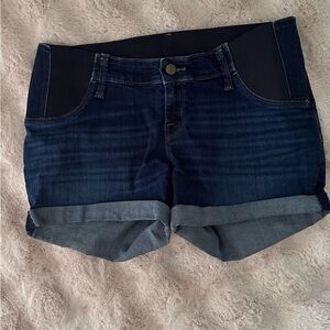 Maternity Jean shorts dark wash size 8